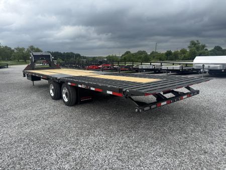 New 2027 MAXX-D YDK 32' Hydraulic Dovetail Gooseneck Equipment Trailer