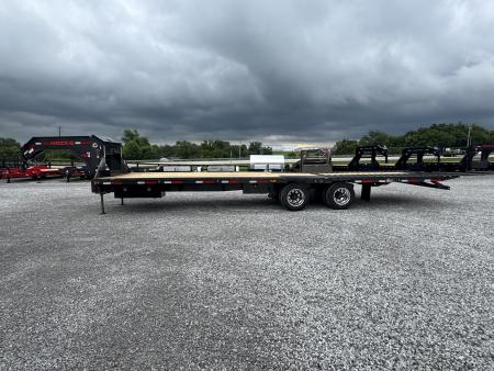 New 2027 MAXX-D YDK 32' Hydraulic Dovetail Gooseneck Equipment Trailer