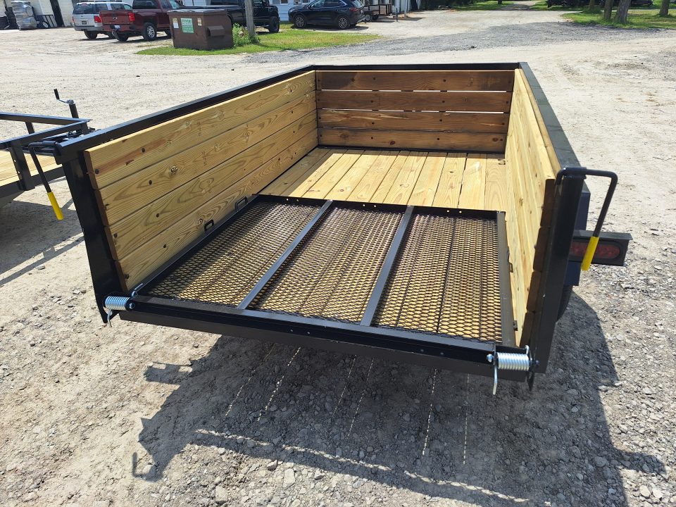 New 2026 AMO 5x8 High Woodside Utility Trailer W/ Led Lights and Spring Assist Gate