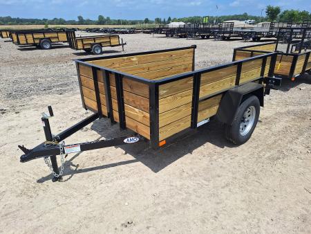 New 2026 AMO 5x8 High Woodside Utility Trailer W/ Led Lights and Spring Assist Gate