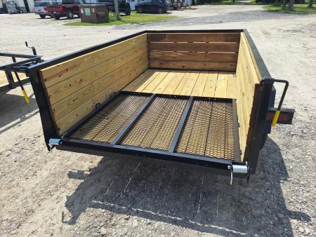 New 2026 AMO 5x8 High Woodside Utility Trailer W/ Led Lights and Spring Assist Gate