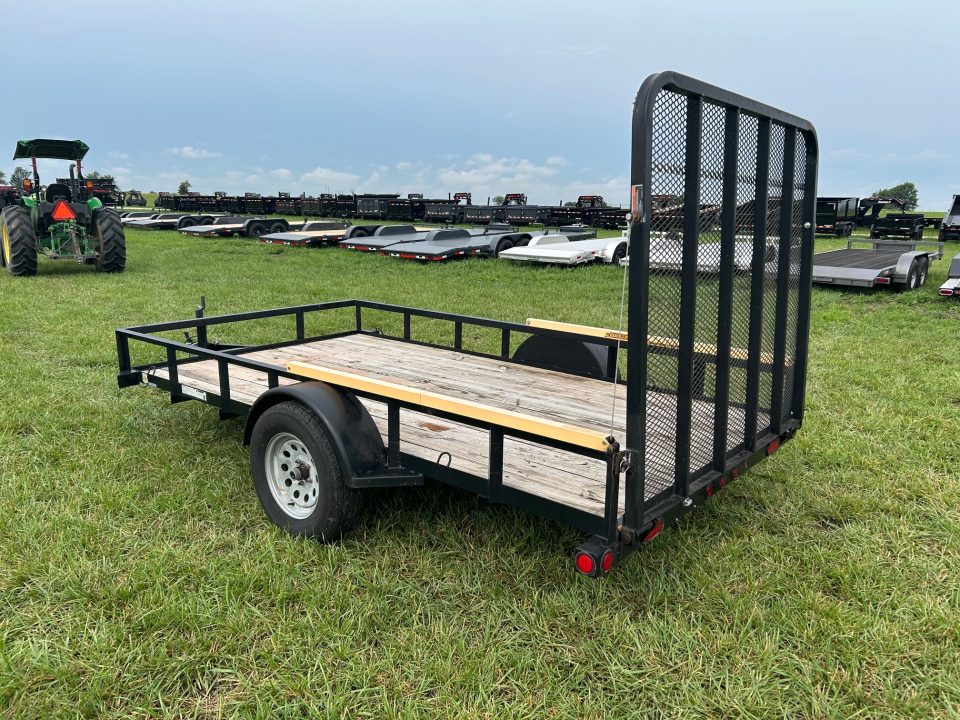New 2015 Load Trail 77x12 3K Utility w/ 5' Ramp Gate & Gorilla Lift