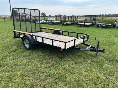 New 2015 Load Trail 77x12 3K Utility w/ 5' Ramp Gate & Gorilla Lift