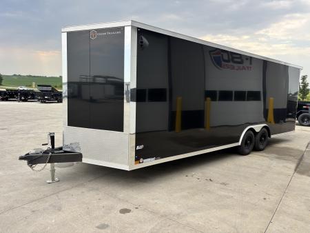 New 2026 Cross Trailers Black 8'x24' 10k Alpha Flat Top V-Nose Enclosed Cargo Trailer Cargo / Enclosed Trailer
