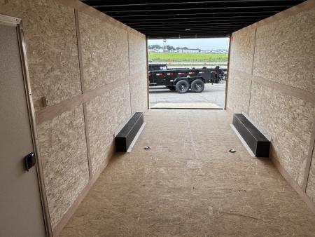 New 2026 Cross Trailers Black 8'x24' 10k Alpha Flat Top V-Nose Enclosed Cargo Trailer Cargo / Enclosed Trailer