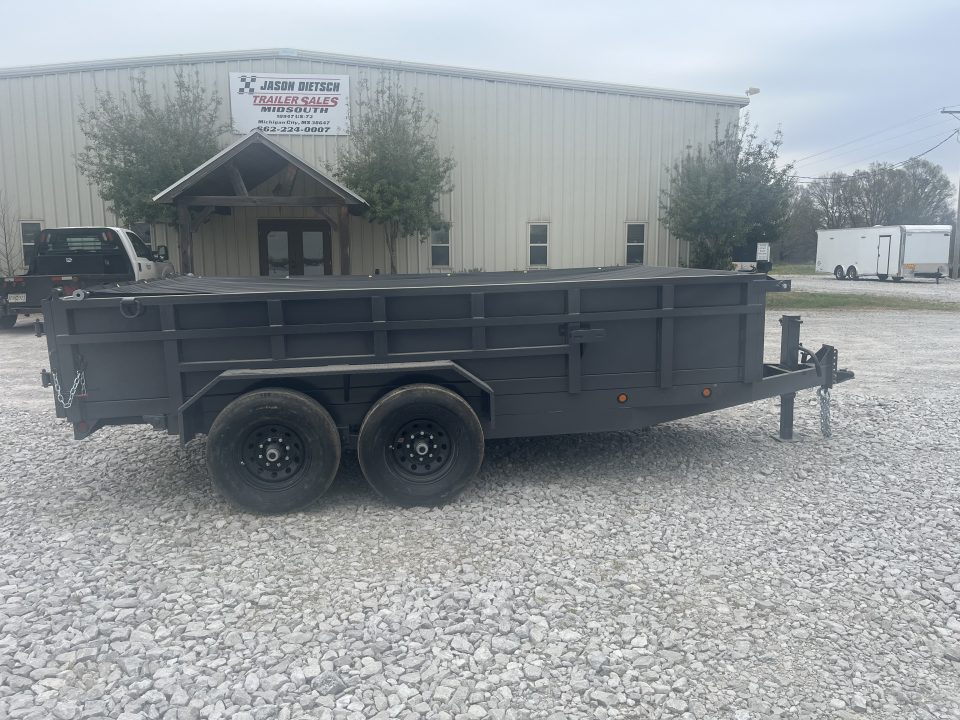New 2026 Triple R 7X16 DUMP TRAILER TARP, RAMPS SPREADER GATE 14K