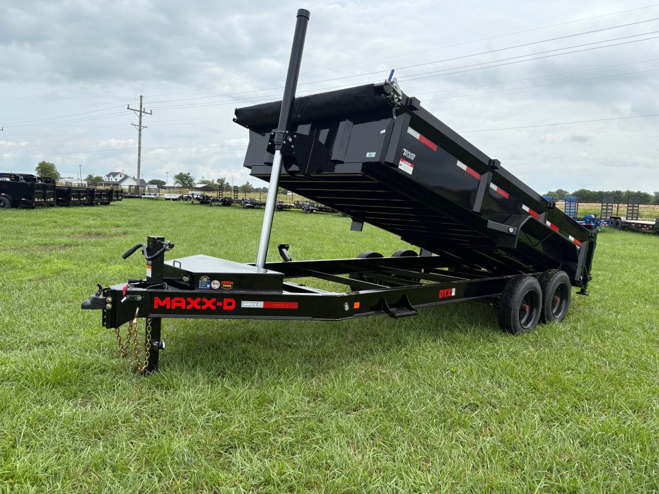 New 2027 MAXX-D 83x16 Tandem 17.5K Telescopic Dump Trailer W/ 2' Sides & Wireless Remote