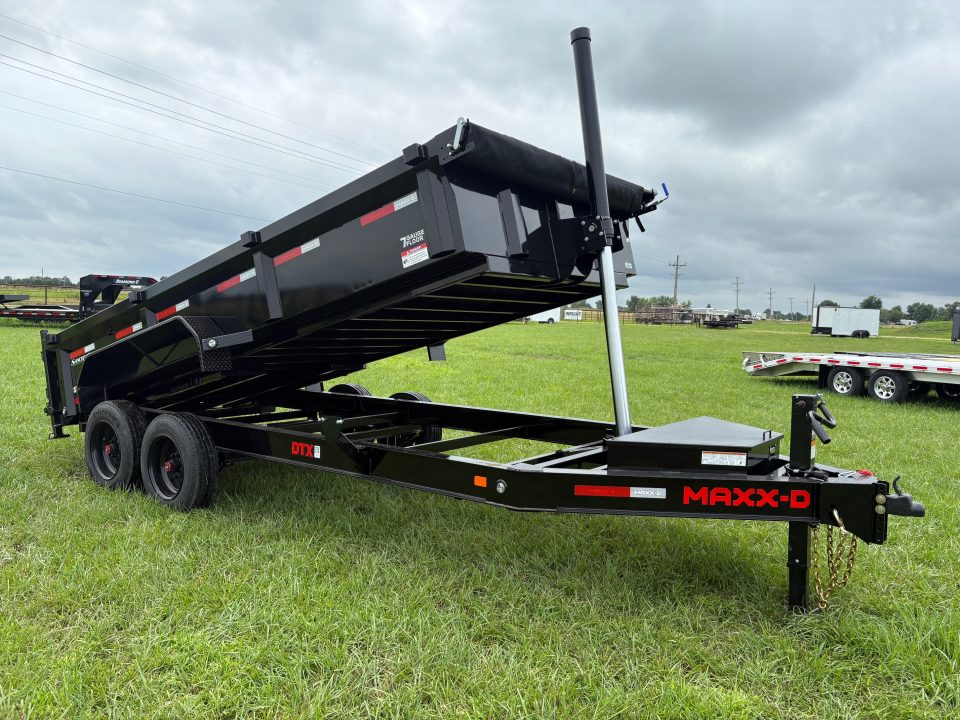New 2027 MAXX-D 83x16 Tandem 17.5K Telescopic Dump Trailer W/ 2' Sides & Wireless Remote