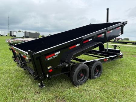 New 2027 MAXX-D 83x16 Tandem 17.5K Telescopic Dump Trailer W/ 2' Sides & Wireless Remote
