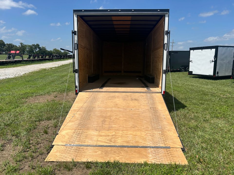 Used 2025 Rock Solid 8.5x20 Tandem 10K Cargo w/ 7' Interior Height , E-Track, & Ramp Door