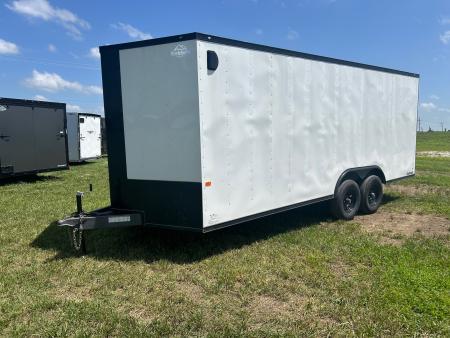 Used 2025 Rock Solid 8.5x20 Tandem 10K Cargo w/ 7' Interior Height , E-Track, & Ramp Door