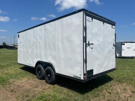Used 2025 Rock Solid 8.5x20 Tandem 10K Cargo w/ 7' Interior Height , E-Track, & Ramp Door
