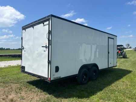 Used 2025 Rock Solid 8.5x20 Tandem 10K Cargo w/ 7' Interior Height , E-Track, & Ramp Door