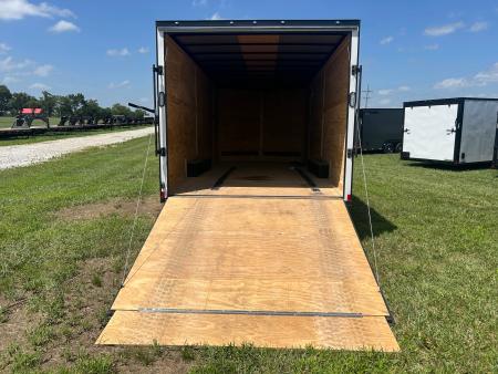 Used 2025 Rock Solid 8.5x20 Tandem 10K Cargo w/ 7' Interior Height , E-Track, & Ramp Door