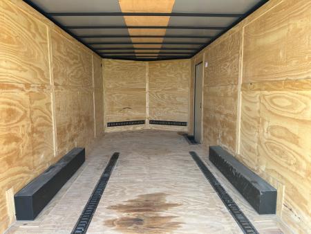 Used 2025 Rock Solid 8.5x20 Tandem 10K Cargo w/ 7' Interior Height , E-Track, & Ramp Door
