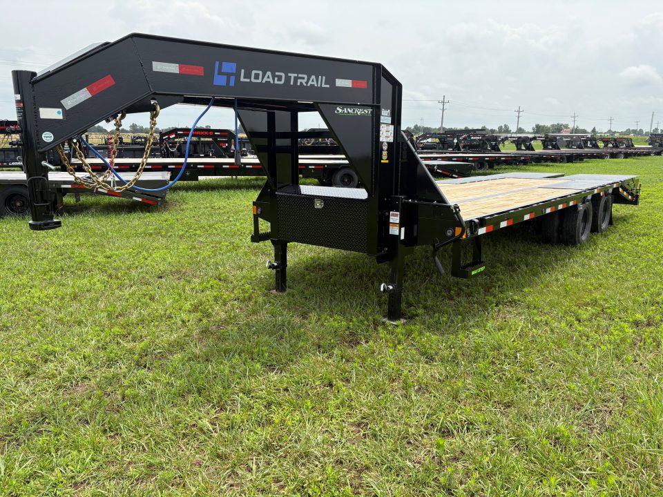New 2026 Load Trail 102x25 Tandem 24K Flatbed Trailer W/ Max Ramps
