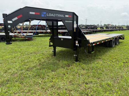 New 2026 Load Trail 102x25 Tandem 24K Flatbed Trailer W/ Max Ramps