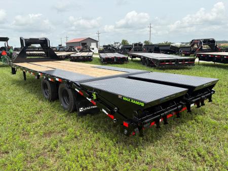 New 2026 Load Trail 102x25 Tandem 24K Flatbed Trailer W/ Max Ramps