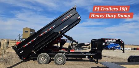 New 2027 PJ Trailers 16' HD Low-Pro (DE) Dump Trailer