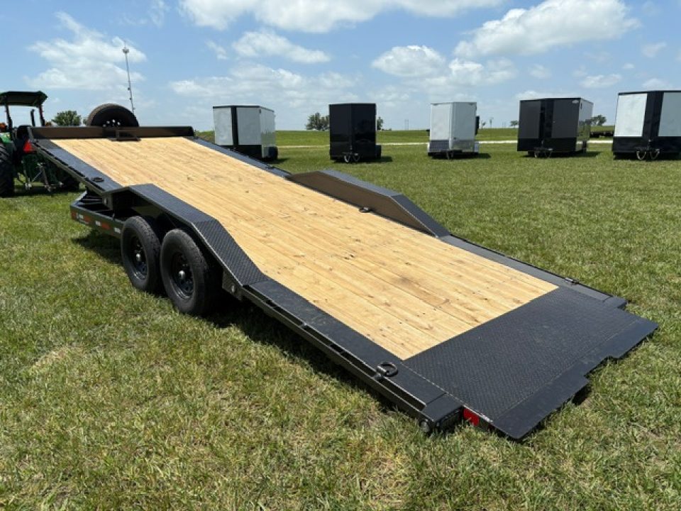 New 2027 MAXX-D 102x24 Tandem 14K Tilt Trailer W/ Spare Tire & Wireless Remote