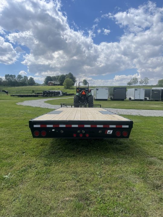 New 2026 PJ Trailers 14K 102" x 20' F8 Deckover Trailer W/ SLIDE-IN RAMPS