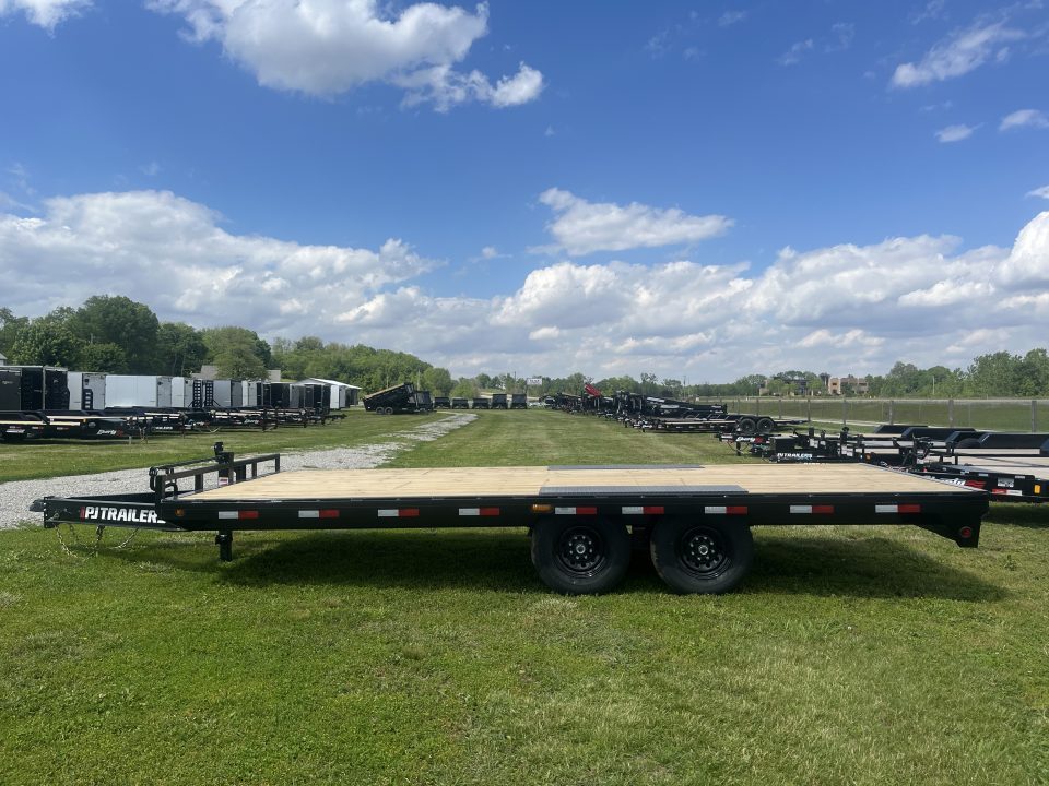 New 2026 PJ Trailers 14K 102" x 20' F8 Deckover Trailer W/ SLIDE-IN RAMPS