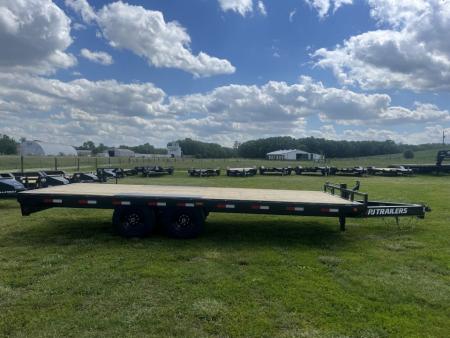New 2026 PJ Trailers 14K 102" x 20' F8 Deckover Trailer W/ SLIDE-IN RAMPS