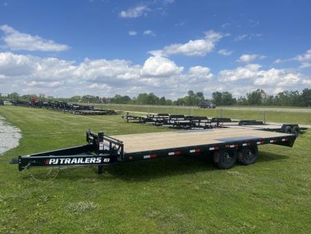 New 2026 PJ Trailers 14K 102" x 20' F8 Deckover Trailer W/ SLIDE-IN RAMPS