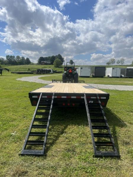 New 2026 PJ Trailers 14K 102" x 20' F8 Deckover Trailer W/ SLIDE-IN RAMPS
