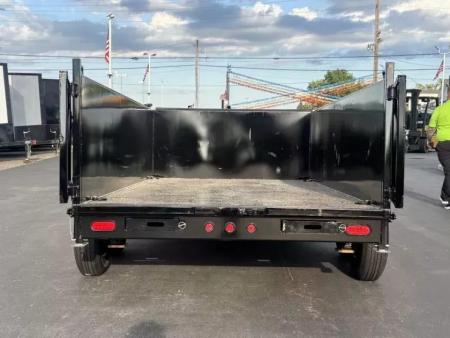 New 2026 Top Hat Trailers 7'x12' DX 12 / 3 FT SIDES/ 7 GUAGE METAL Dump Trailer Dump Trailer