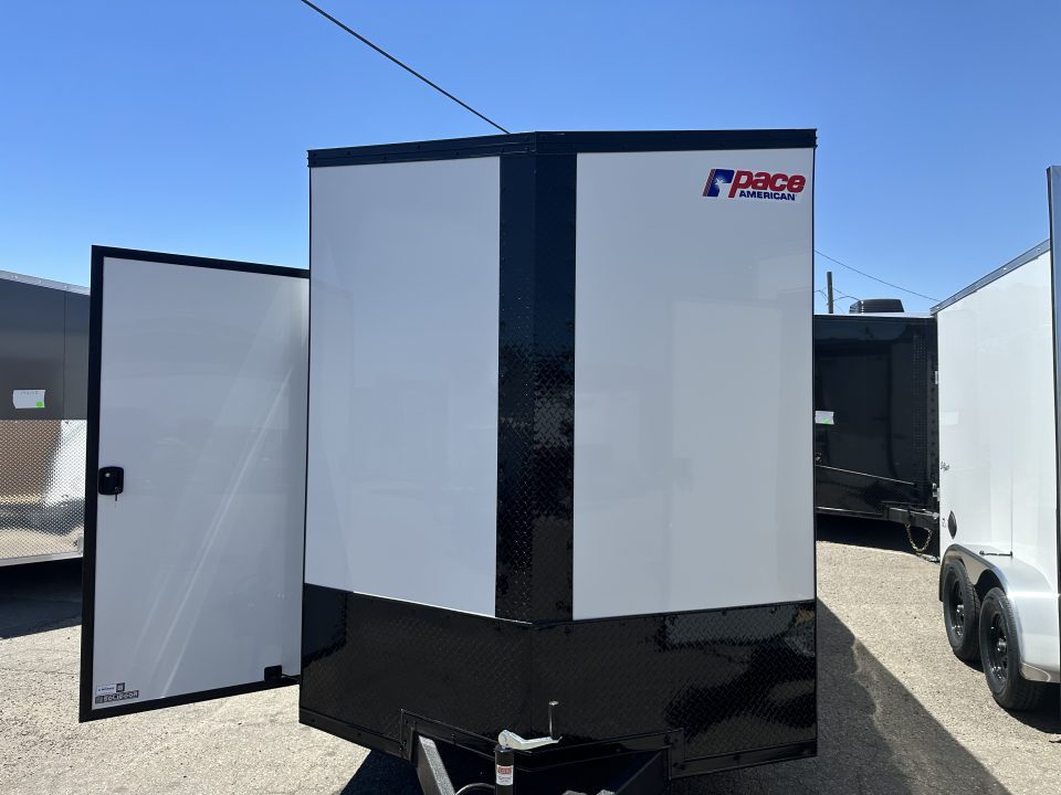 New 2026 Pace American 7 x 14 Journey SE Flat Top Sloped V-Nose 7K Cargo / Enclosed Trailer