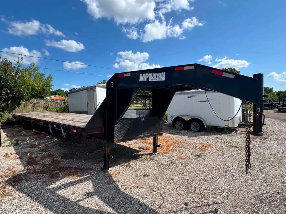 Used USED 2024 MP Custom Trailers 102X40 GOOSENECK DECK OVER Equipment Trailer