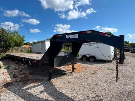 Used USED 2024 MP Custom Trailers 102X40 GOOSENECK DECK OVER Equipment Trailer