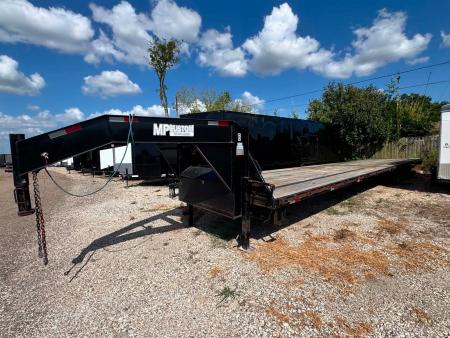 Used USED 2024 MP Custom Trailers 102X40 GOOSENECK DECK OVER Equipment Trailer