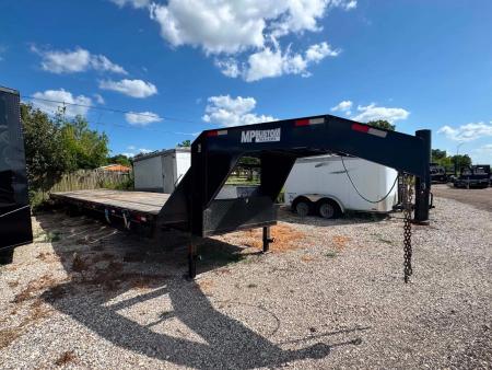 Used USED 2024 MP Custom Trailers 102X40 GOOSENECK DECK OVER Equipment Trailer