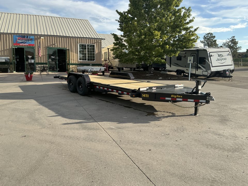 New 2027 Big Tex 14TI-22A-BK Flatbed Trailer 15.4 gvwr