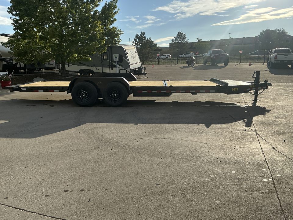 New 2027 Big Tex 14TI-22A-BK Flatbed Trailer 15.4 gvwr