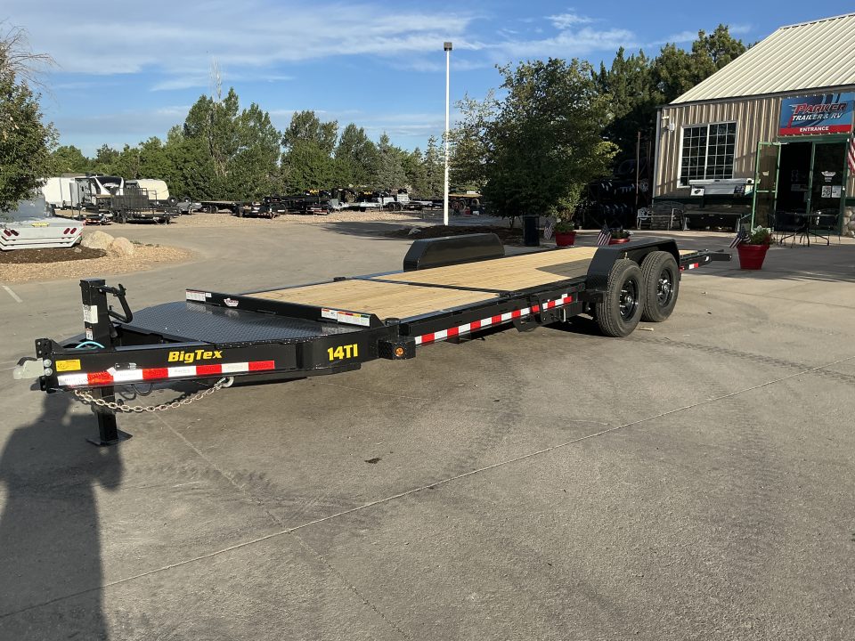 New 2027 Big Tex 14TI-22A-BK Flatbed Trailer 15.4 gvwr