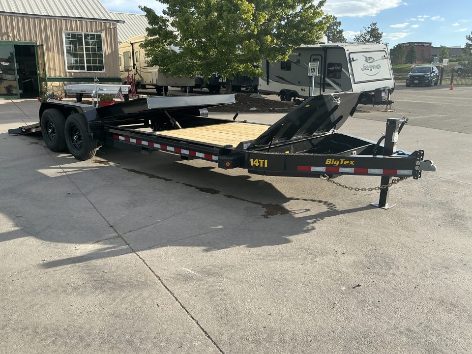 New 2027 Big Tex 14TI-22A-BK Flatbed Trailer 15.4 gvwr