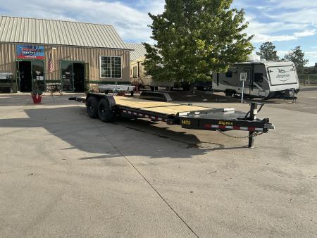 New 2027 Big Tex 14TI-22A-BK Flatbed Trailer 15.4 gvwr
