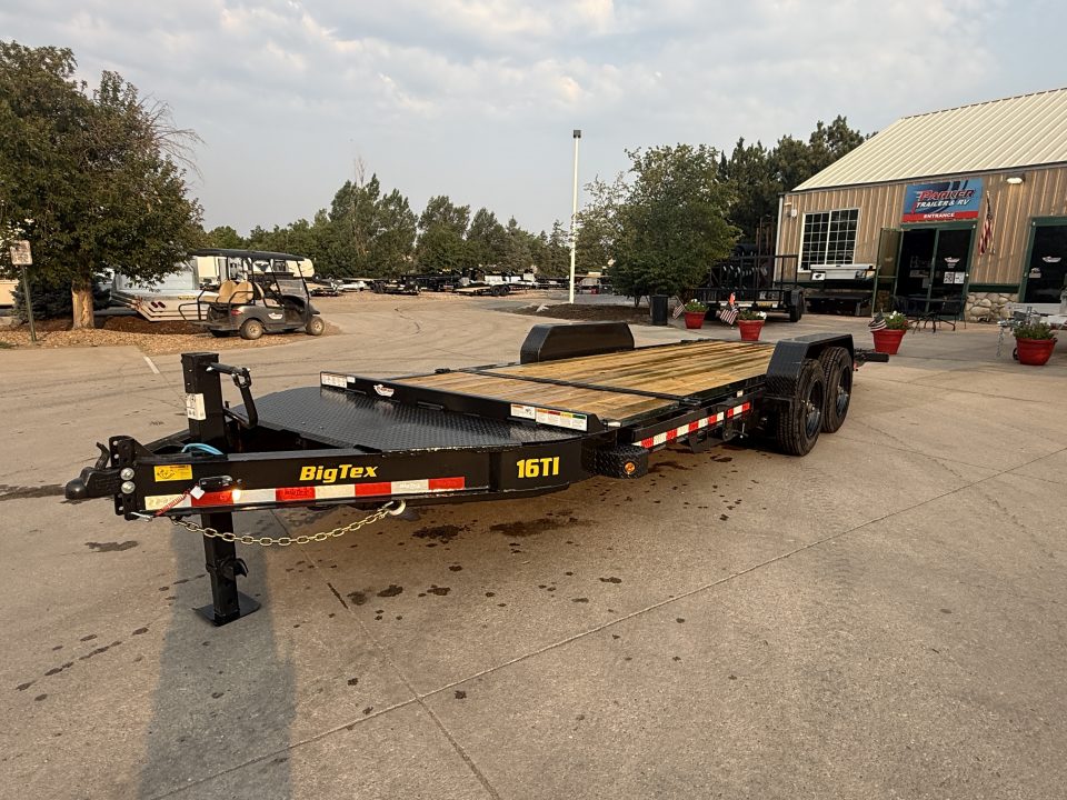New 2027 Big Tex 16TI-22A-BK Flatbed Trailer 17.5 gvwr