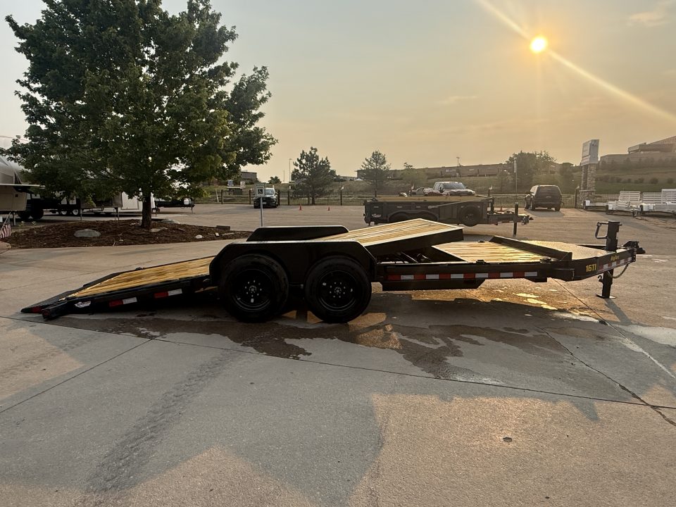 New 2027 Big Tex 16TI-22A-BK Flatbed Trailer 17.5 gvwr