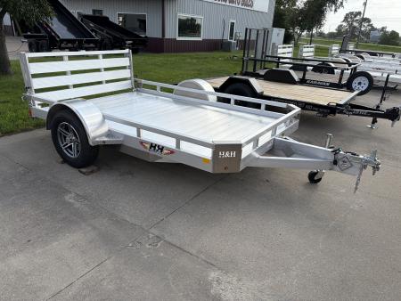 New 2026 H&H Trailers 78x10 3k LSA Utility Trailer