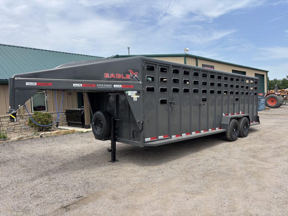 New 2026 Eagle X 6'8"x 24' Livestock Trailer