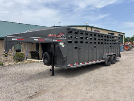 New 2026 Eagle X 6'8"x 24' Livestock Trailer