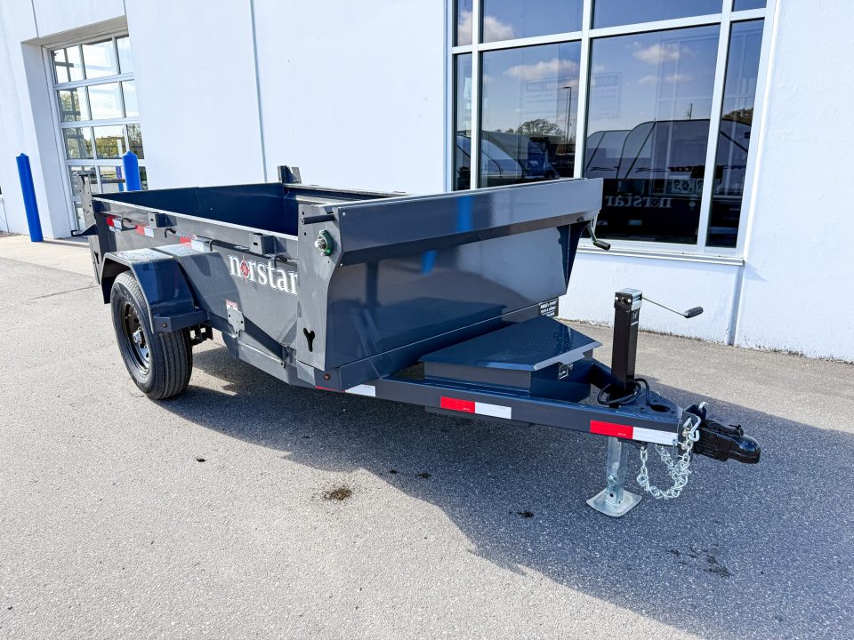 New DCB 60X10 7K SINGLE AXLE DUMP TRAILER - GRAY