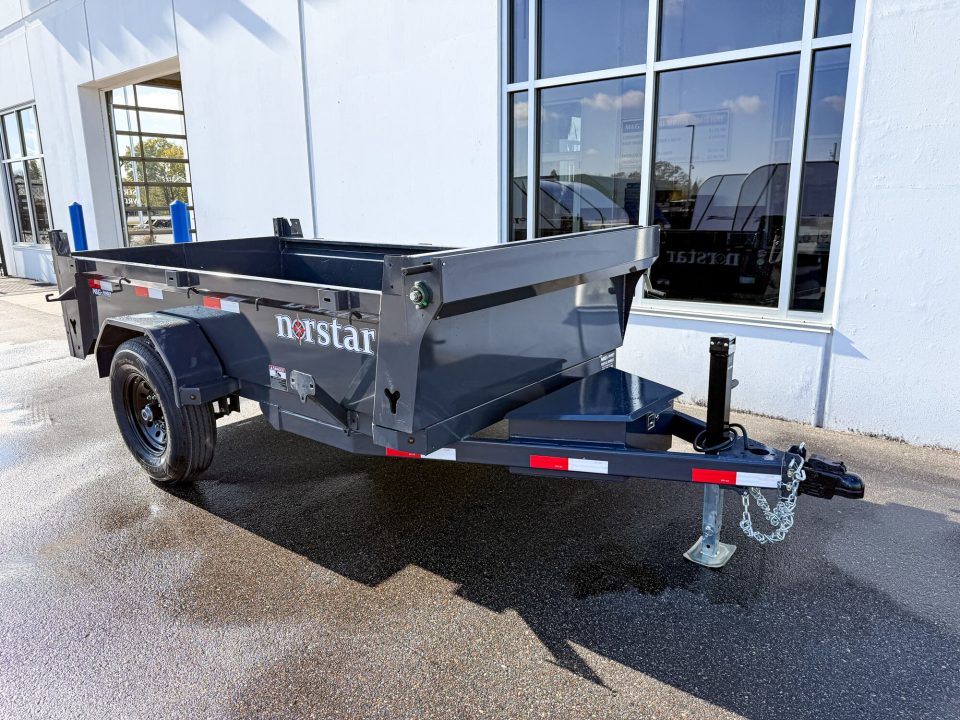 New DCB 60X10 7K SINGLE AXLE DUMP TRAILER - GRAY