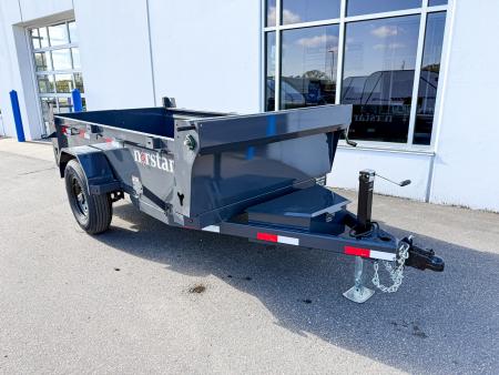 New DCB 60X10 7K SINGLE AXLE DUMP TRAILER - GRAY