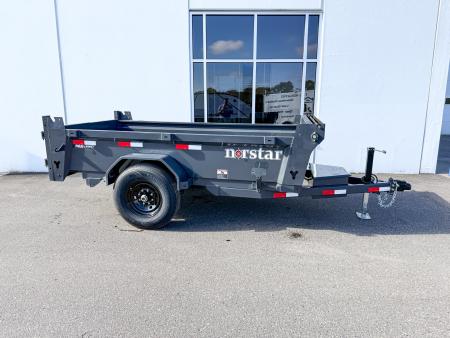 New DCB 60X10 7K SINGLE AXLE DUMP TRAILER - GRAY