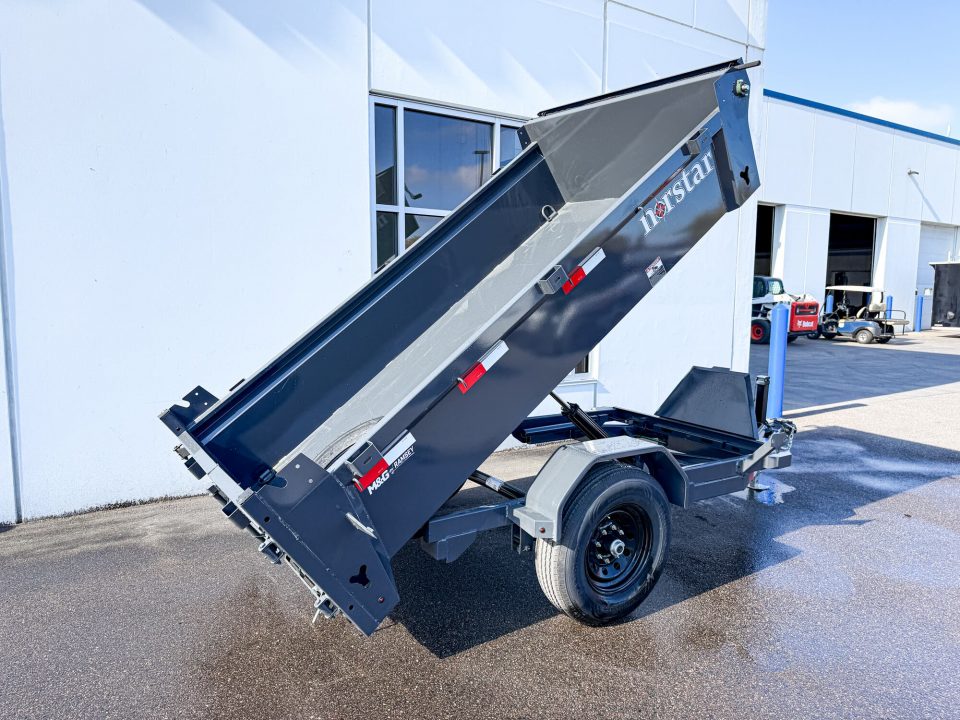 New DCB 60X10 7K SINGLE AXLE DUMP TRAILER - GRAY